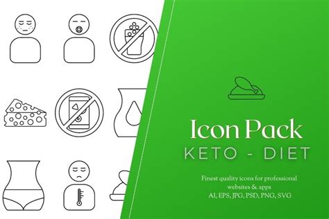 Keto Diet- Icon Set