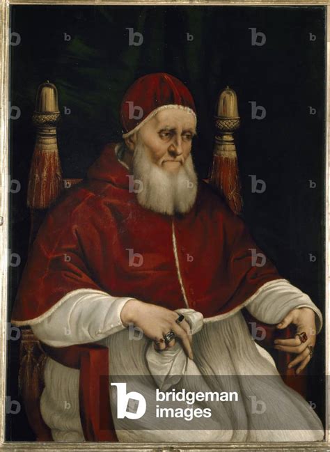 Image of Portrait of Pope Julius II, 16th century (painting) by Raphael ...