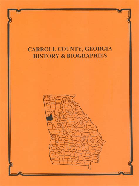 Carroll County, Georgia History and Biographies - Mountain Press and ...