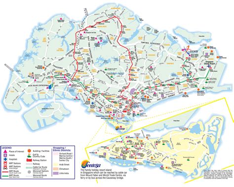 Singapore Tourist Map - Singapore • mappery