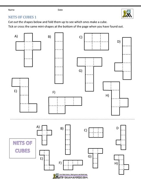 Geometry Net Worksheet