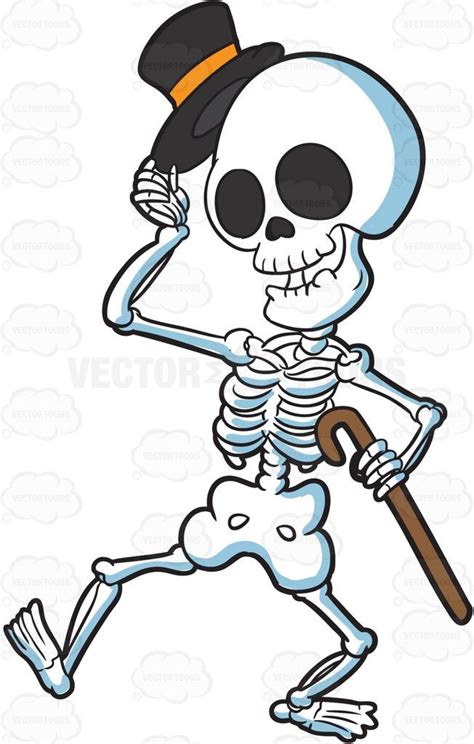 A skeleton looking refined and respectful • Vector Graphics ...