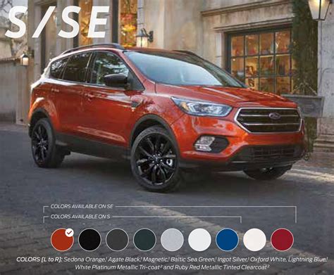 2020 ford escape colors chart - tu-bagger