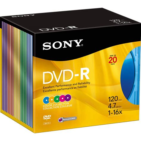 Sony 20DMR47RX4 DVD-R Recordable Disc (Box of 20) 20DMR47RX4 B&H