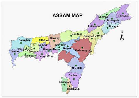 Every thing About Assam: Map of assam