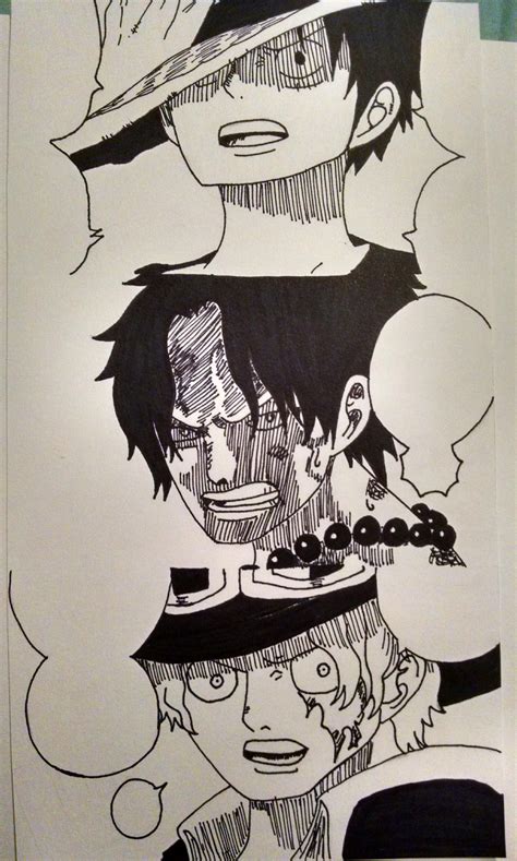 Luffy Ace Sabo Fan Art