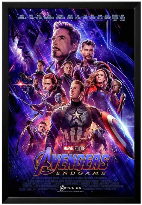 Amazon.com: Avengers Endgame Marvel Studios Framed Movie Poster. 24x36 ...