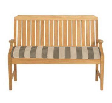 Custom Outdoor Teak Bench Cushion | Teak Furniture Outlet