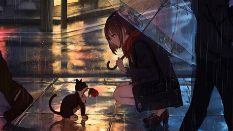 400+ Wallpaper Anime Girl Rain Picture - MyWeb