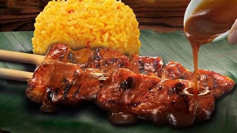 Mang Inasal Pork Barbecue, Peanut Sauce, And Java Rice