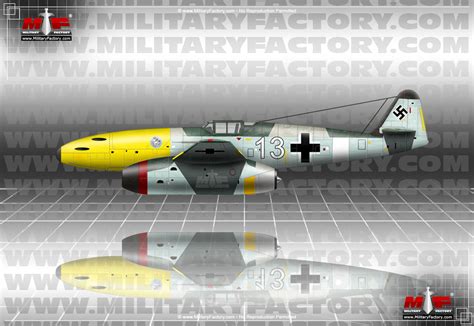 Messerschmitt Bf 109 (JumoJet) Single-Seat, Jet-Powered Fighter Study