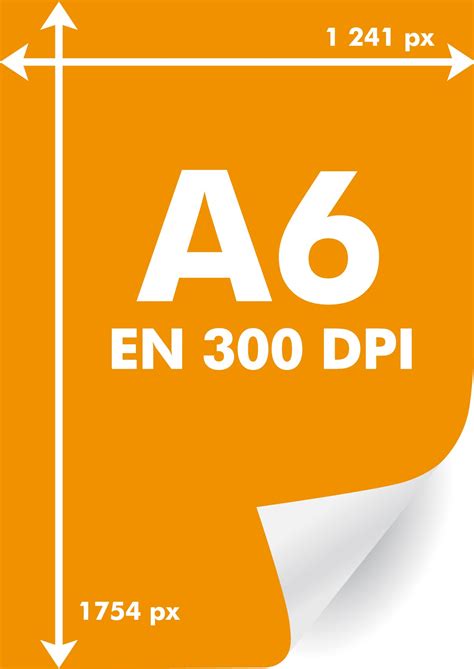 A6 : Toutes les dimensions d'un A6 en pixels par résolutions : 300dpi ...