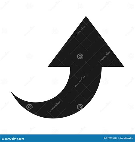 Black arrow going up icon stock vector. Illustration of investment ...