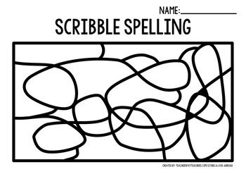 ScribbleSpelling by A Fox Abroad | TPT