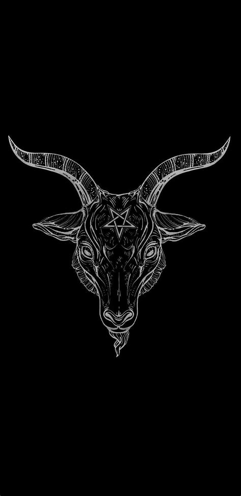 Satan's goat. Satanic art, Satan drawing, Edgy, Satanism HD phone ...