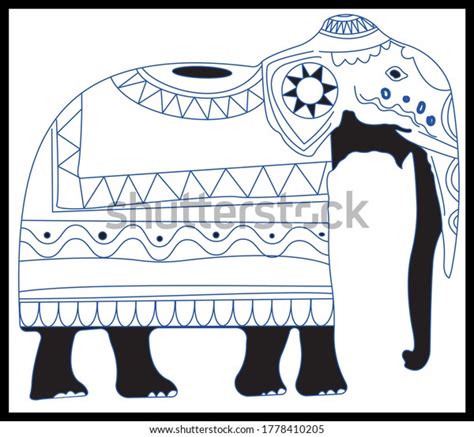 Beautifully Decorated Elephant Esala Perahera Sri Stock Vector (Royalty ...