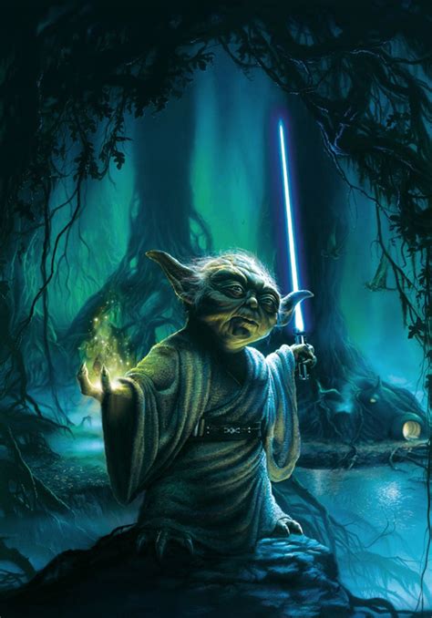 Did Yoda Ever Have A Blue Lightsaber - Richard McNary's Coloring Pages