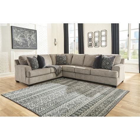 Signature Design by Ashley Bovarian 3-Piece Sectional with Track Arms ...