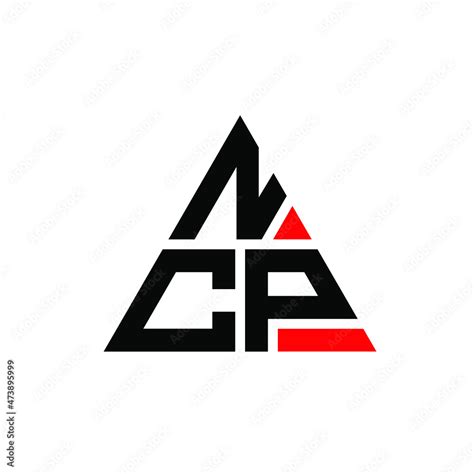 NCP triangle letter logo design with triangle shape. NCP triangle logo ...