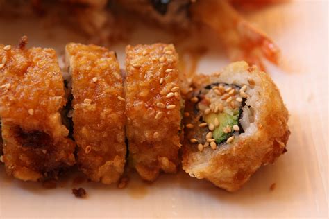 deep fried california roll | at I {heart} Teriyaki & Sushi, … | Flickr