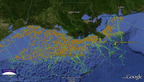 Mariner Energy Gas and Oil Rig – Location Map – SkyTruth