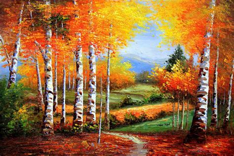 Fall Landscape Painting at PaintingValley.com | Explore collection of ...