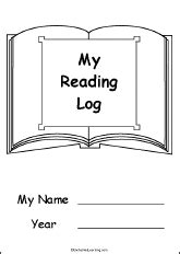 My Reading Log, A Printable Book: Cover Page - EnchantedLearning.com