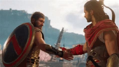 Spartan Handshake GIF - Spartan Handshake - Discover & Share GIFs