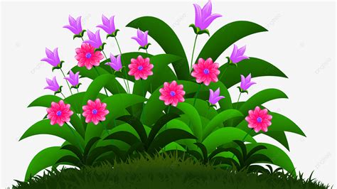 Flower Bushes PNG Transparent, Beautiful Bushes With Flowers, Cute ...