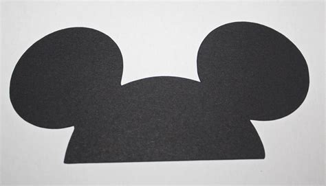 Small Mickey Mouse Ears Die Cut Out 4 1/2 inches Perfect for