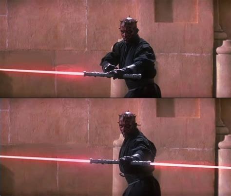 Darth Maul Double Sided Lightsaber Memes - Imgflip