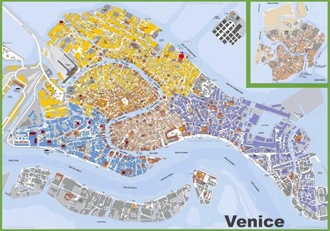 Venice map - Detailed map of Venice (Italy)