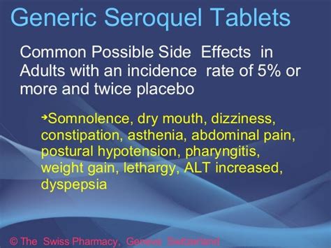 Generic Seroquel Tablets