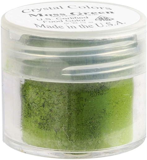 Crystal Color Powder Food Coloring, One Jar of 2.75 Grams - Moss Green ...