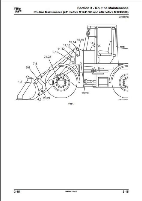 JCB 411,416 Wheeled Loader Service Repair Manual | A Repair Manual Store