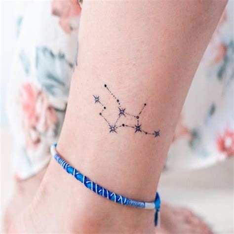 VIRGO Constellation Virgo Zodiac Sign Tattoo Virgo Horoscope Mini Virgo ...