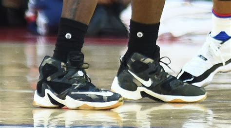 #SoleWatch: LeBron James Brings Camo Nike LeBron 13s to Detroit | Sole ...