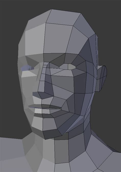 Blender Low Poly Face - Magnetic Blender