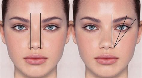 correct eyebrow shaping nose leg eye position #beauty #style #beauty # ...