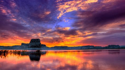 🔥 Free download nature lake sunset landscape ultrahd 4k wallpaper ...