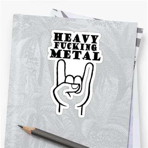 "Heavy Metal" Stickers by Tam Edey | Redbubble