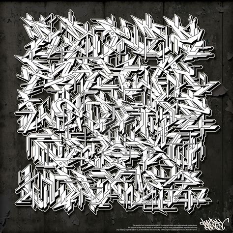 9 Wildstyle Graffiti Alphabet Fonts Images - Wild Style Graffiti ...