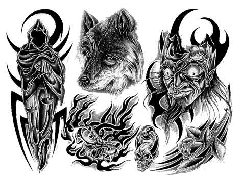 Wolf Tattoo PNG Images Transparent Background | PNG Play