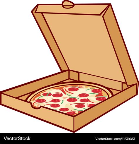 Pizza box icon Royalty Free Vector Image - VectorStock