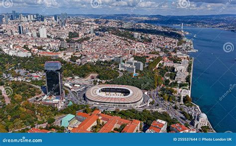 Overhead Aerial View of Vodafone Park Besiktas Stadium in Istanbul ...