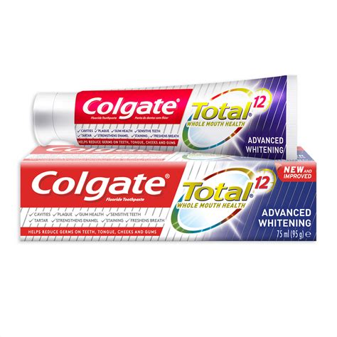 Colgate Fluoride Toothpaste Total Advanced Whitening 75ml Online at ...