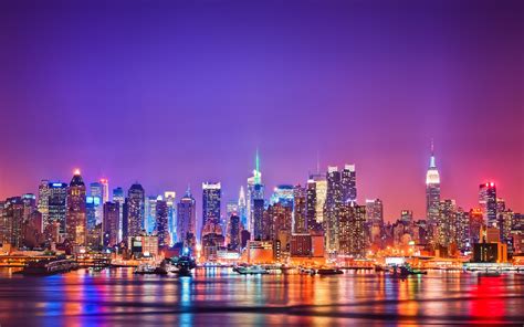 Daily Wallpaper: New York Skyline at Night | I Like To Waste My Time