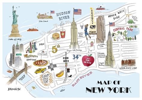 New York Attractions Map new york map tourist attractions travel maps ...