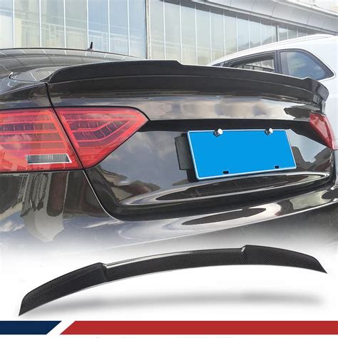 Buy Carbon Fiber Trunk Spoiler for Audi A5 S5 4-Door 2012-2017 Custom ...