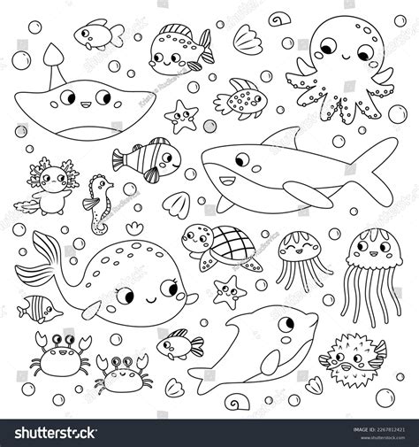 Update more than 69 sea animals drawing super hot - xkldase.edu.vn